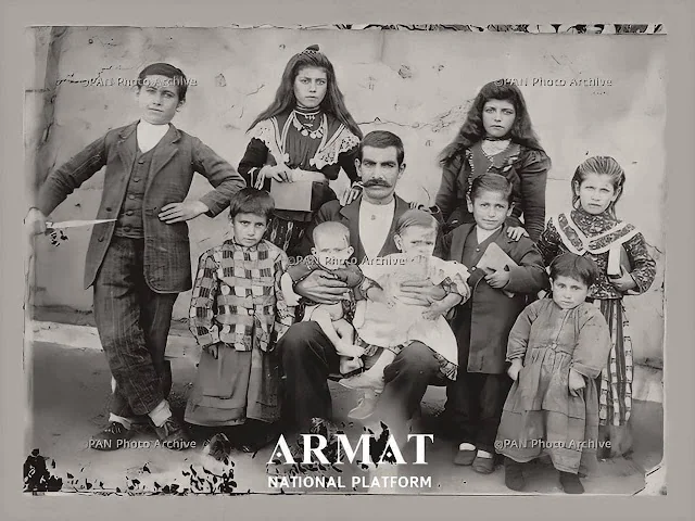 Soghomon Tehlirian with his family, Erznka, 1908