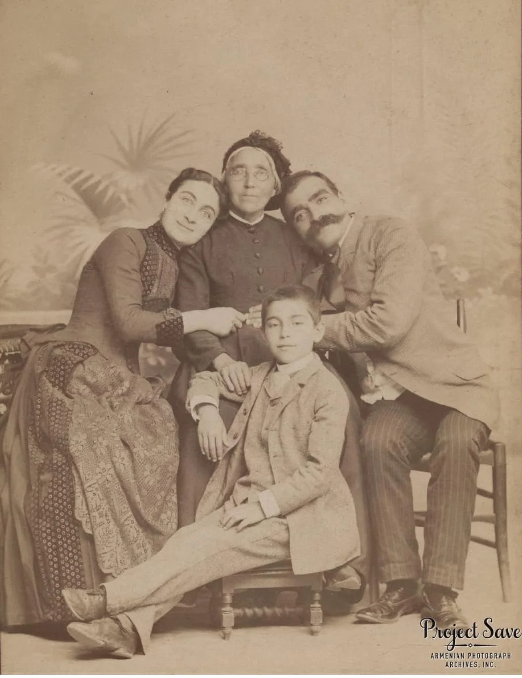 La famille Terzian à Constantinople, 1889