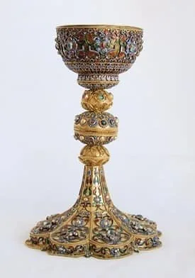 Թանկարժեք քարերով ոսկե գավաթ, 1727