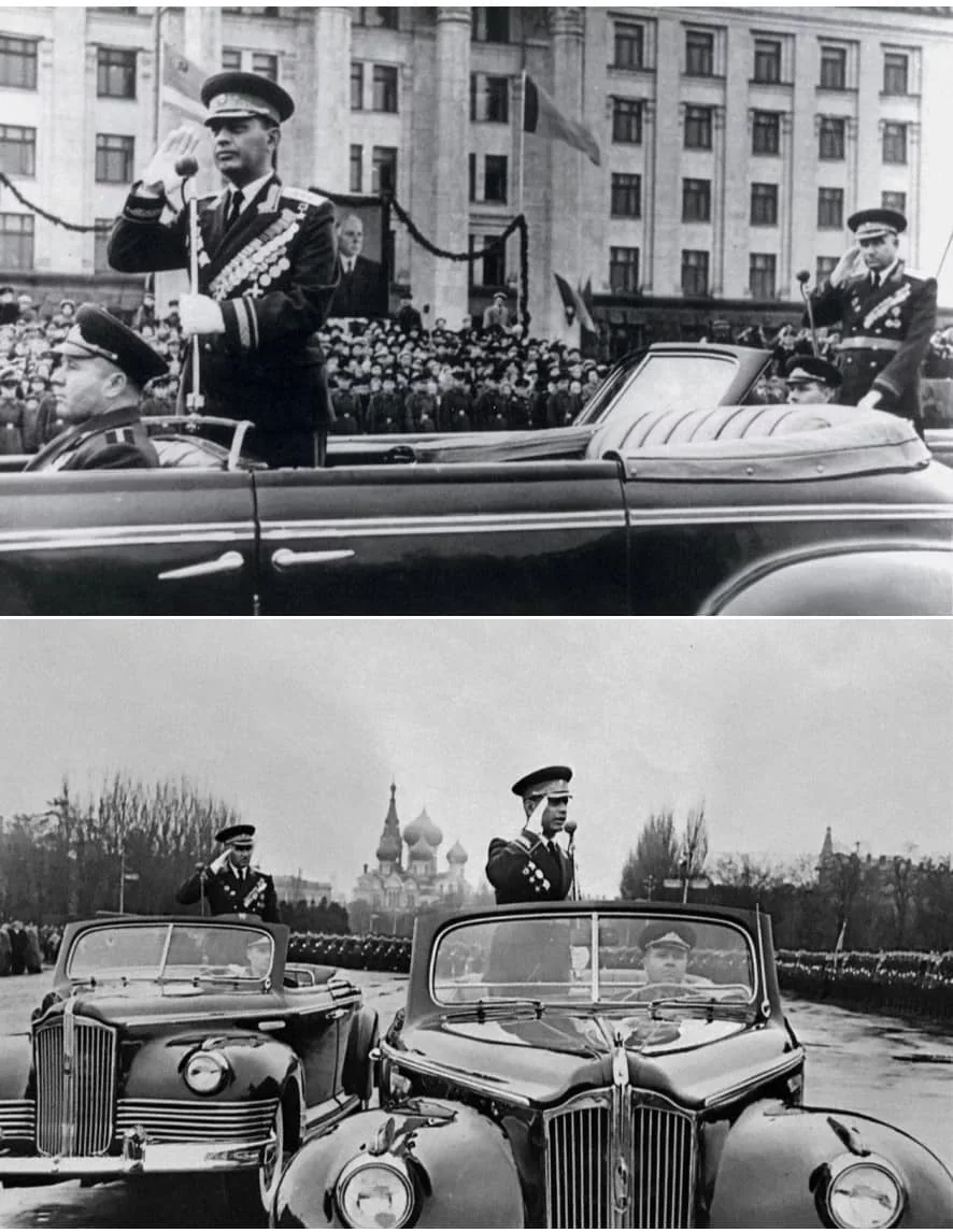 Համազասպ Բաբաջանյանը շքերթի ժամանակ, 1965