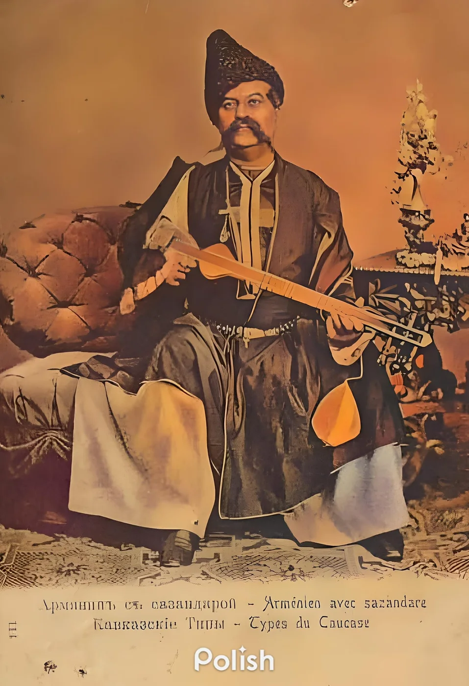 Армянин с традиционным инструментом, 1903 · 2